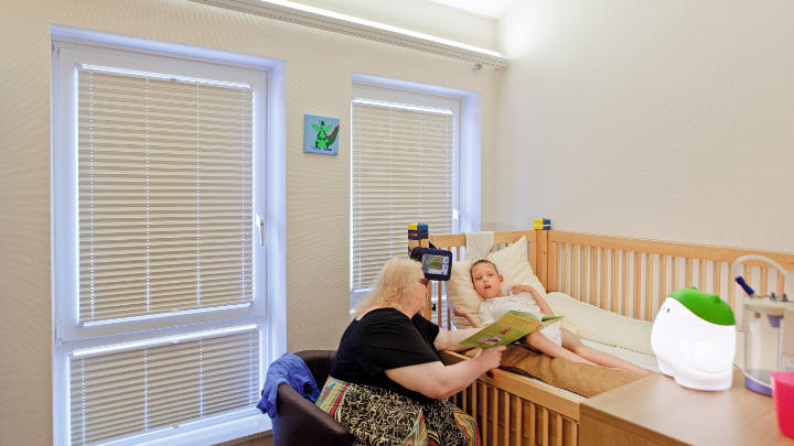 Izba pre pacientov s osvetlením od spoločnosti Philips Lighting