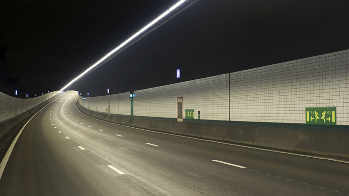 Tunel Zeeburger v Amsterdame