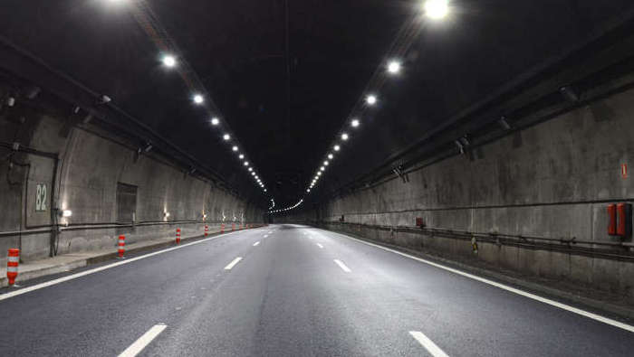Vjazd do tunela Lundby